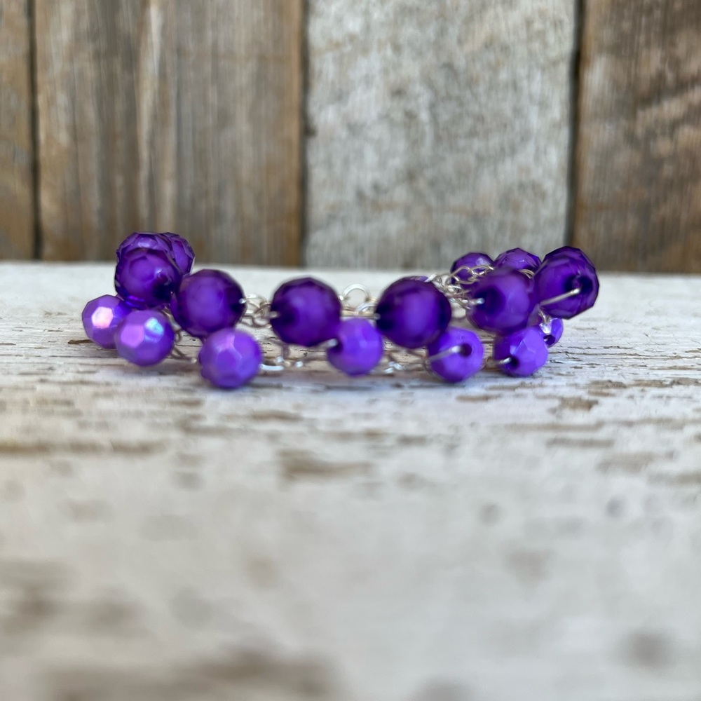 Beaded Wire Crochet Bracelet